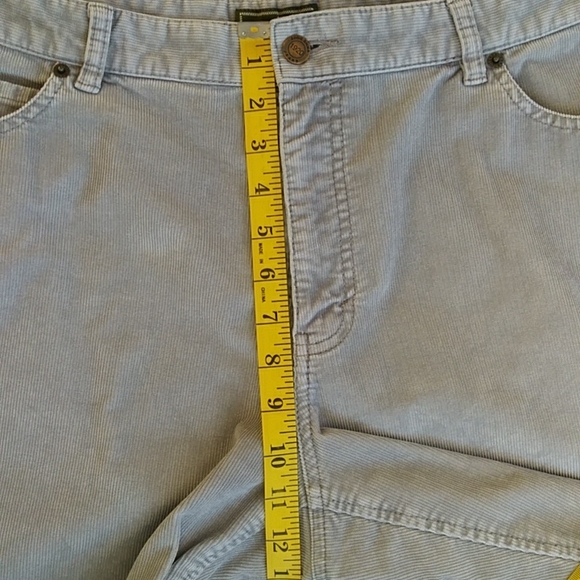 Eddie Bauer Corduroy Bootcut Fit Pants 16 Gray Grey - Picture 13 of 15